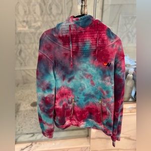 Aviator Nation blue and pink ninja hoodie size large